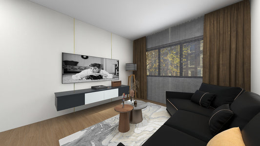 TW1060 White Oak | Waterproof TV Console Set