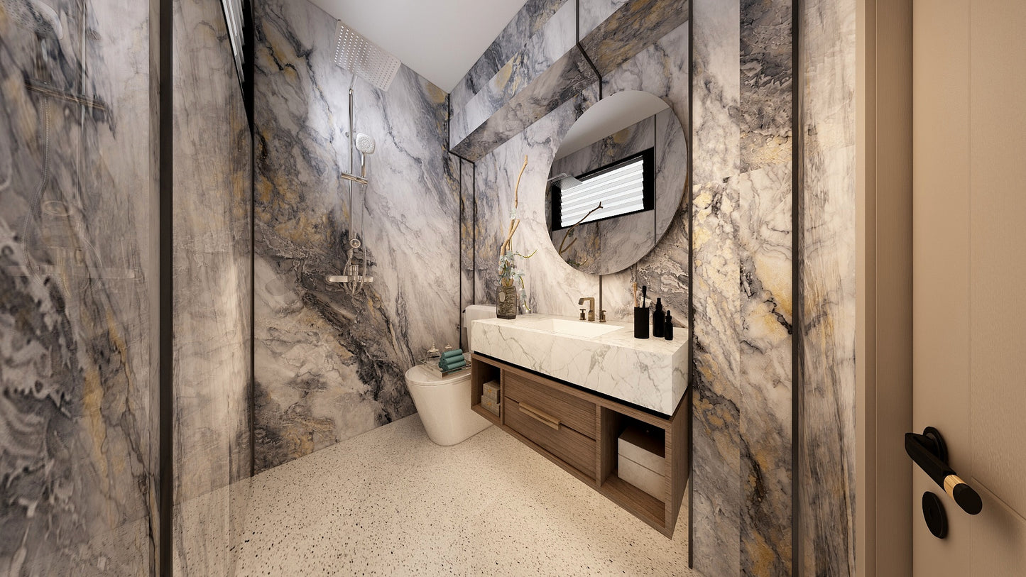 TW5140 Sliver Cascade | Resale HDB Bathroom Makeover