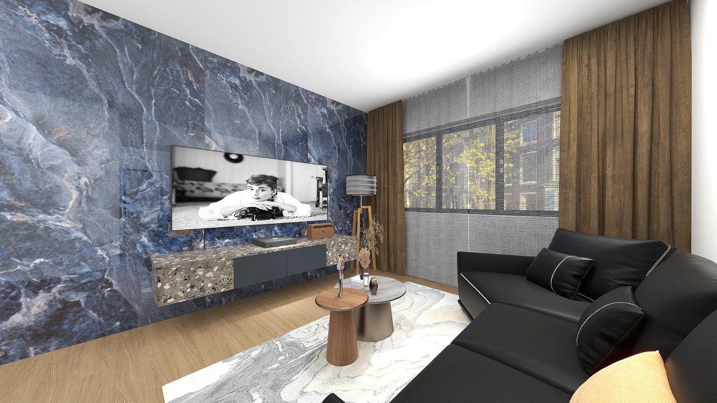 TW5080 Cerulean | Waterproof TV Console Set
