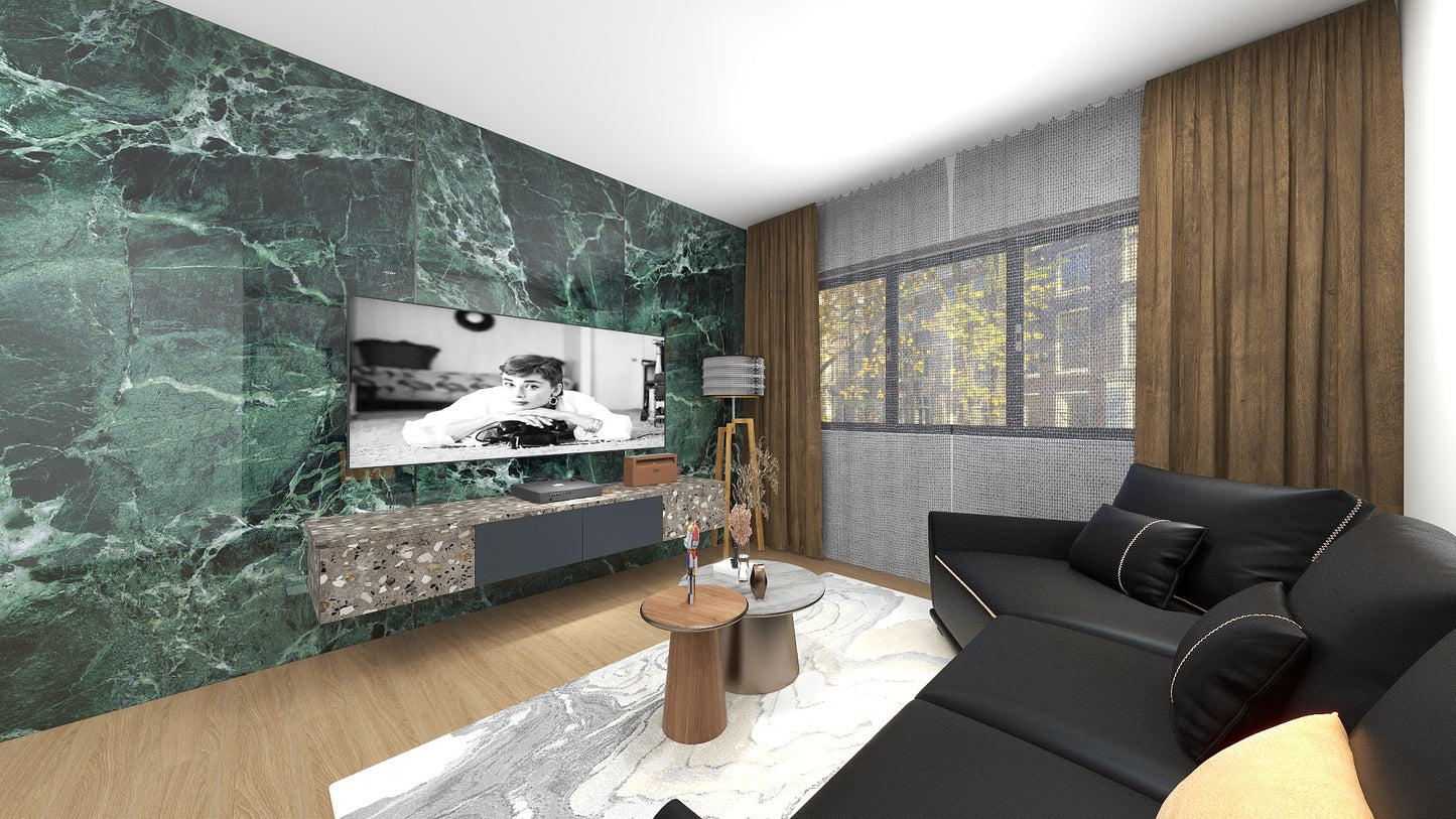 TW5030 Verde Alpi | Waterproof TV Console Set