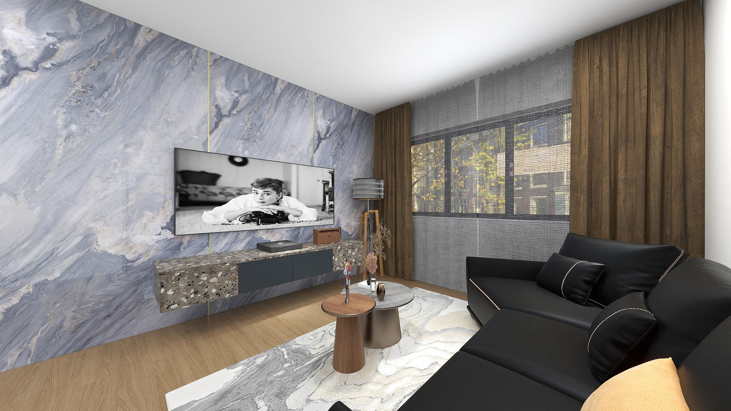 TW5070 Azure | Waterproof TV Console Set