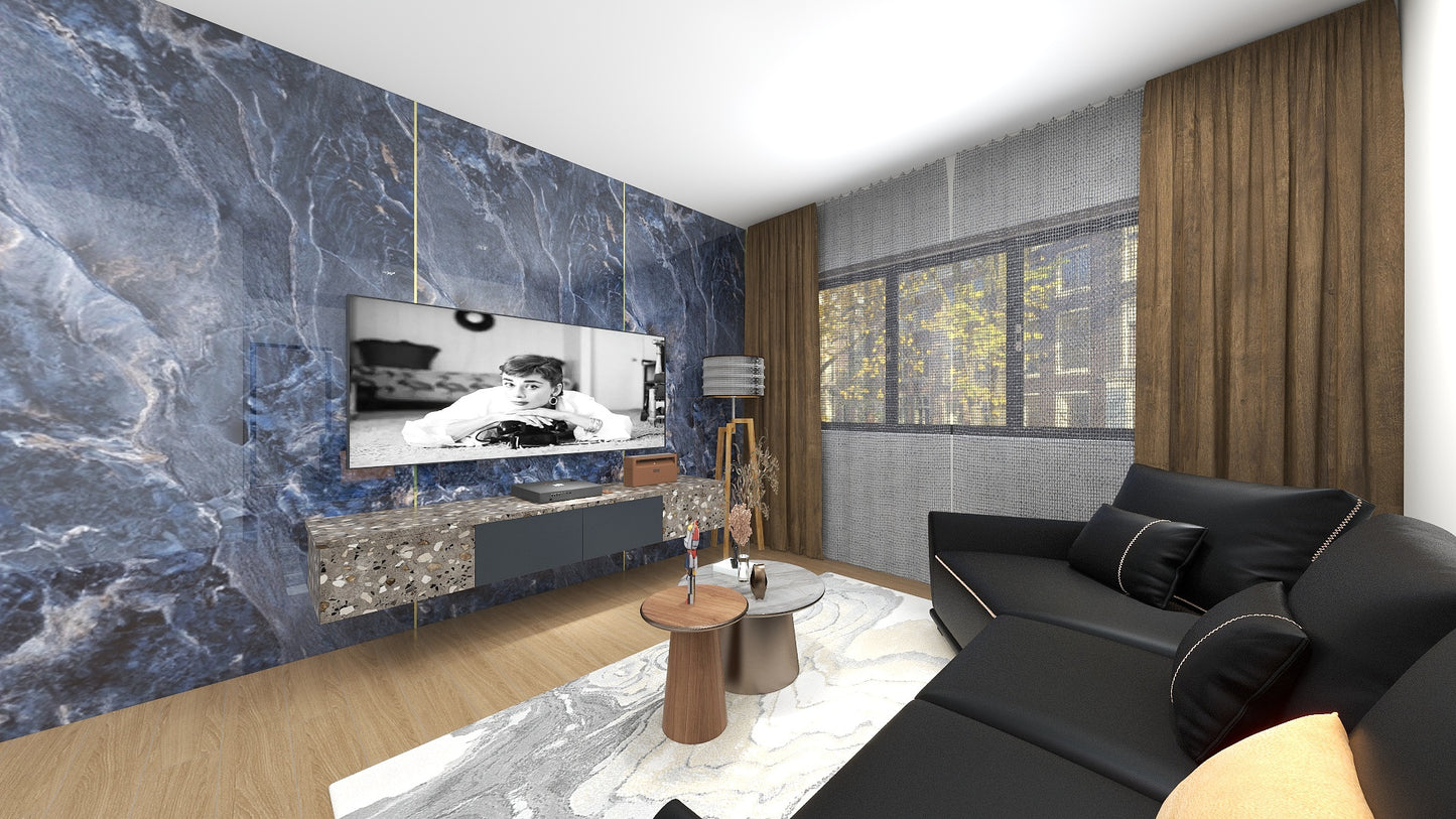 TW5080 Cerulean | Waterproof TV Console Set