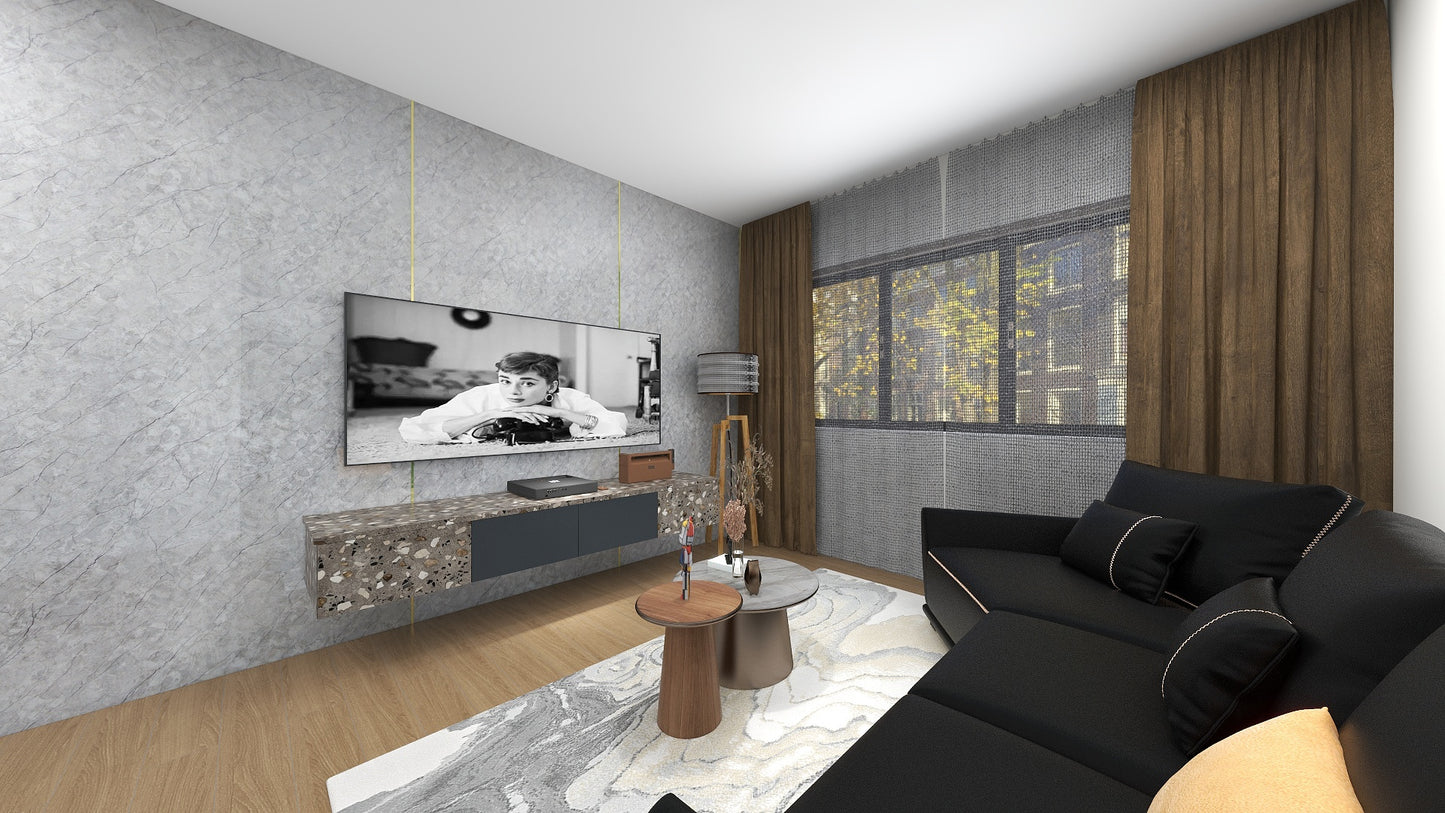 TW8110 Mount Grey | Waterproof TV Console Set