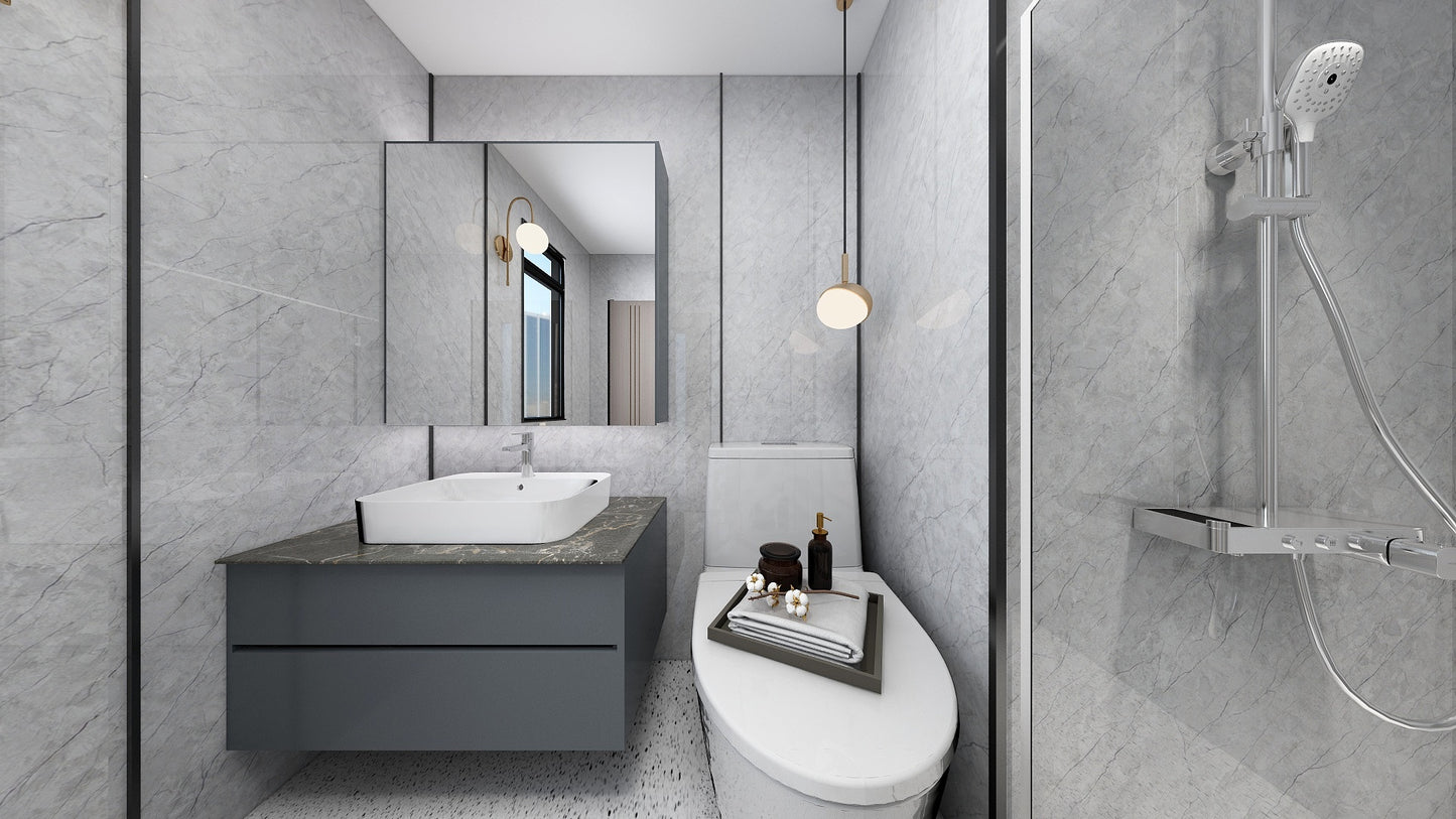 TW8110 Mount Grey | Waterproof Vanity Set