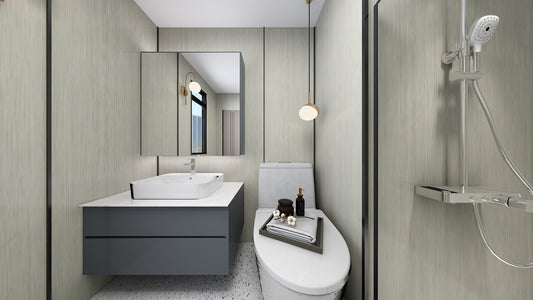 TW1060 White Oak | Waterproof Vanity Set