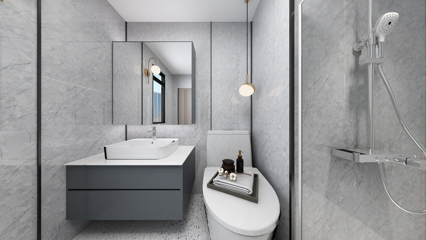TW8110 Mount Grey | Waterproof Vanity Set