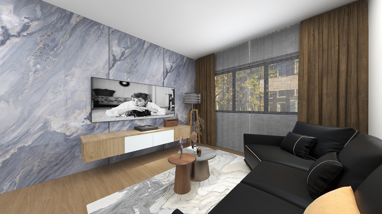 TW5070 Azure | Waterproof TV Console Set