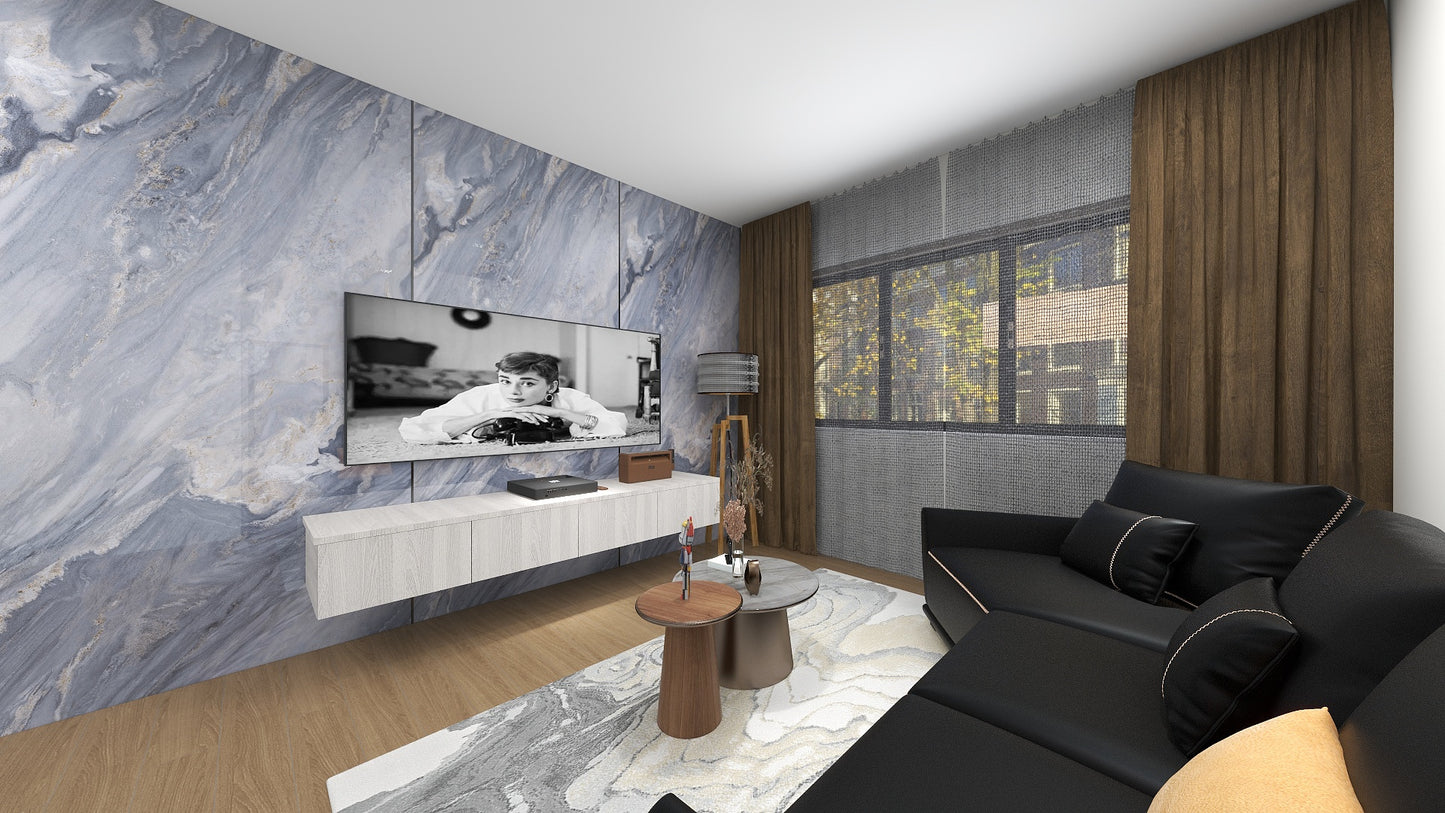 TW5070 Azure | Waterproof TV Console Set