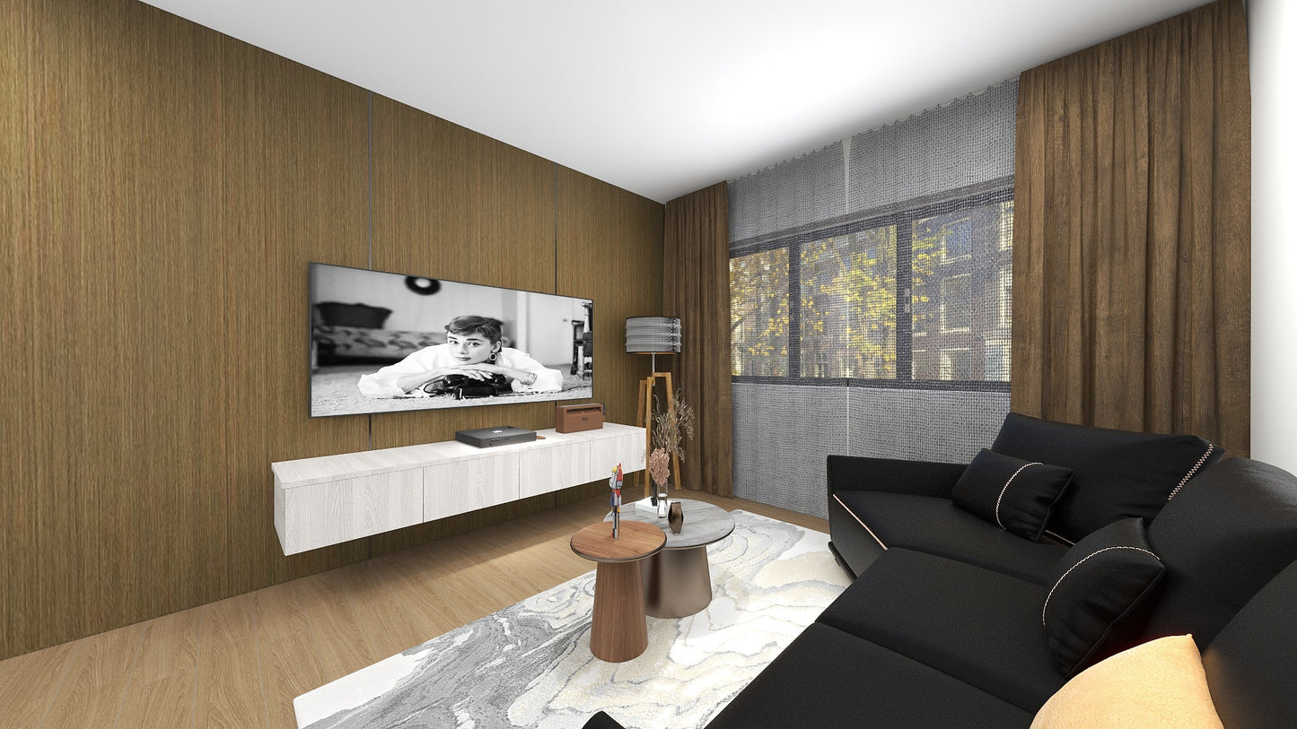 TW1020 Cherry | Waterproof TV Console Set