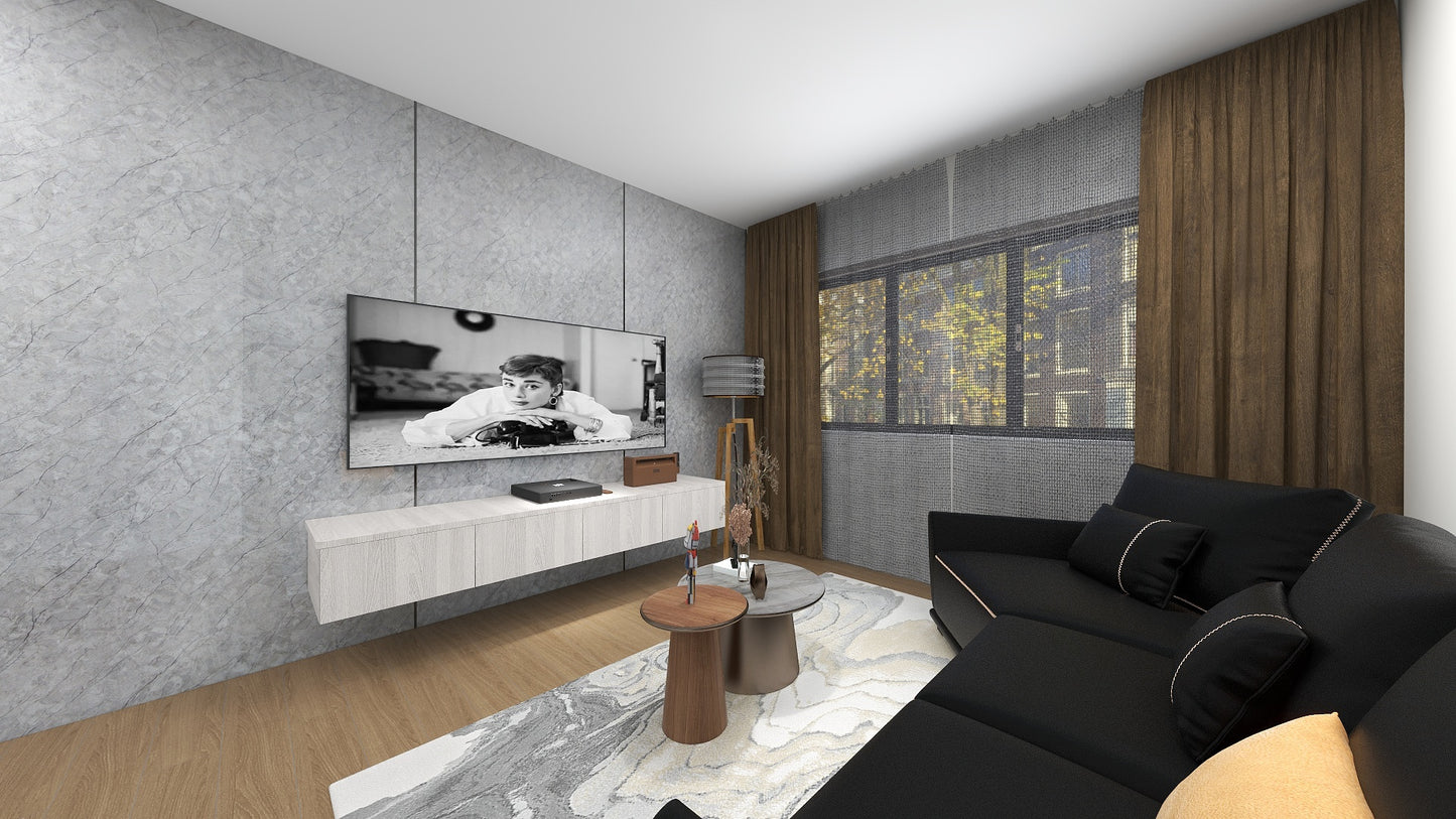 TW8110 Mount Grey | Waterproof TV Console Set
