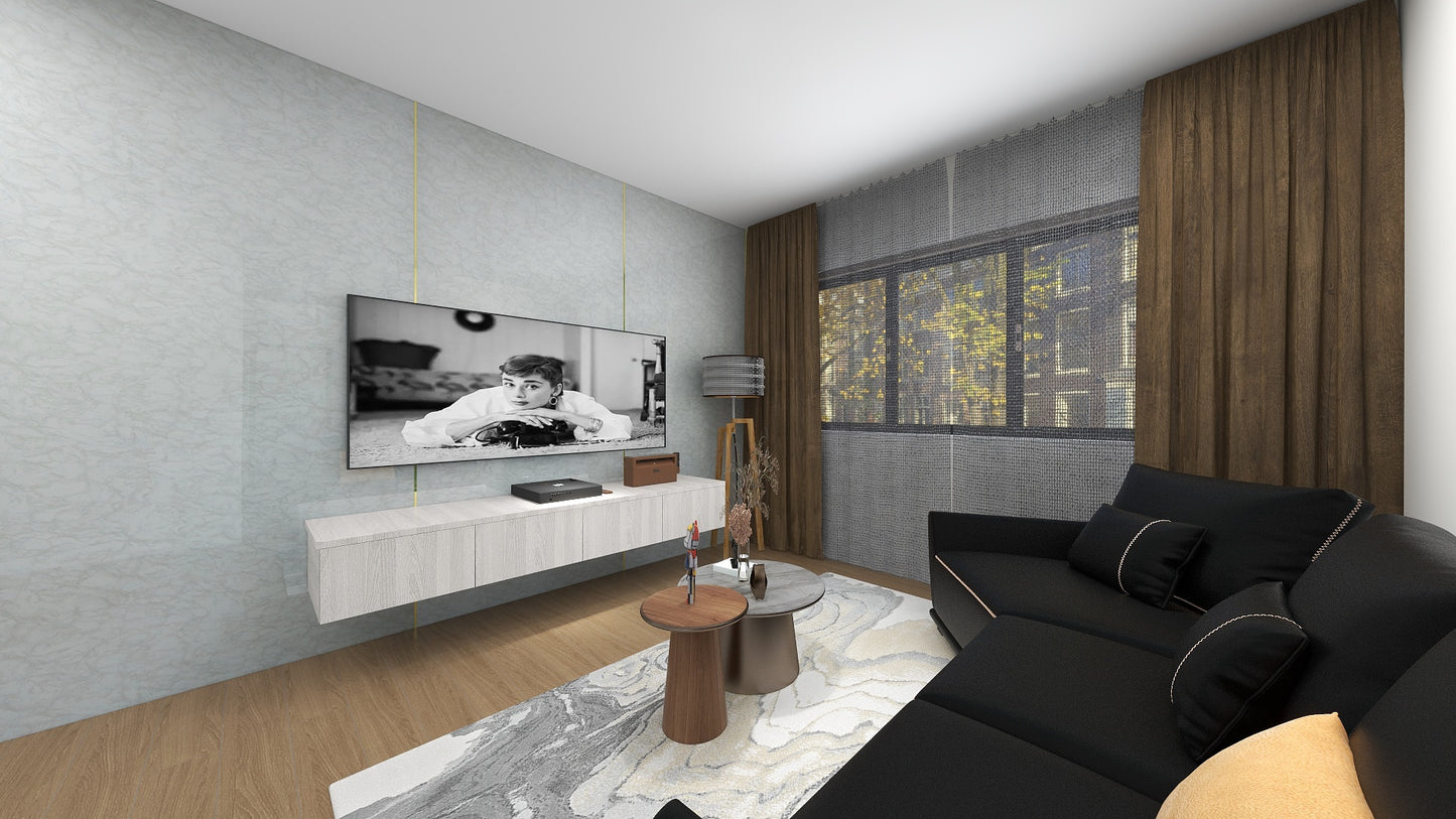 TW8120 White Peaks | Waterproof TV Console Set