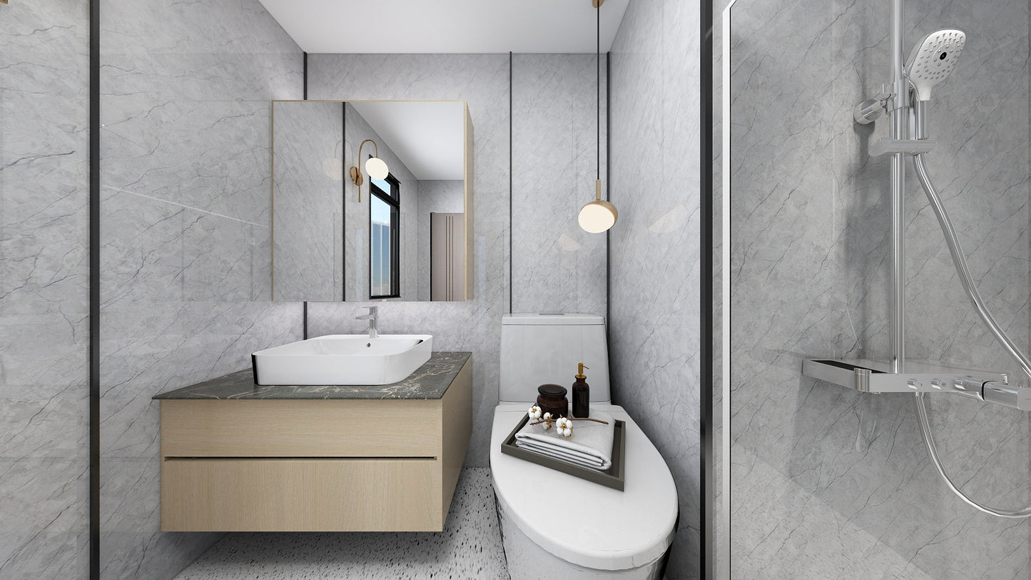TW8110 Mount Grey | Waterproof Vanity Set