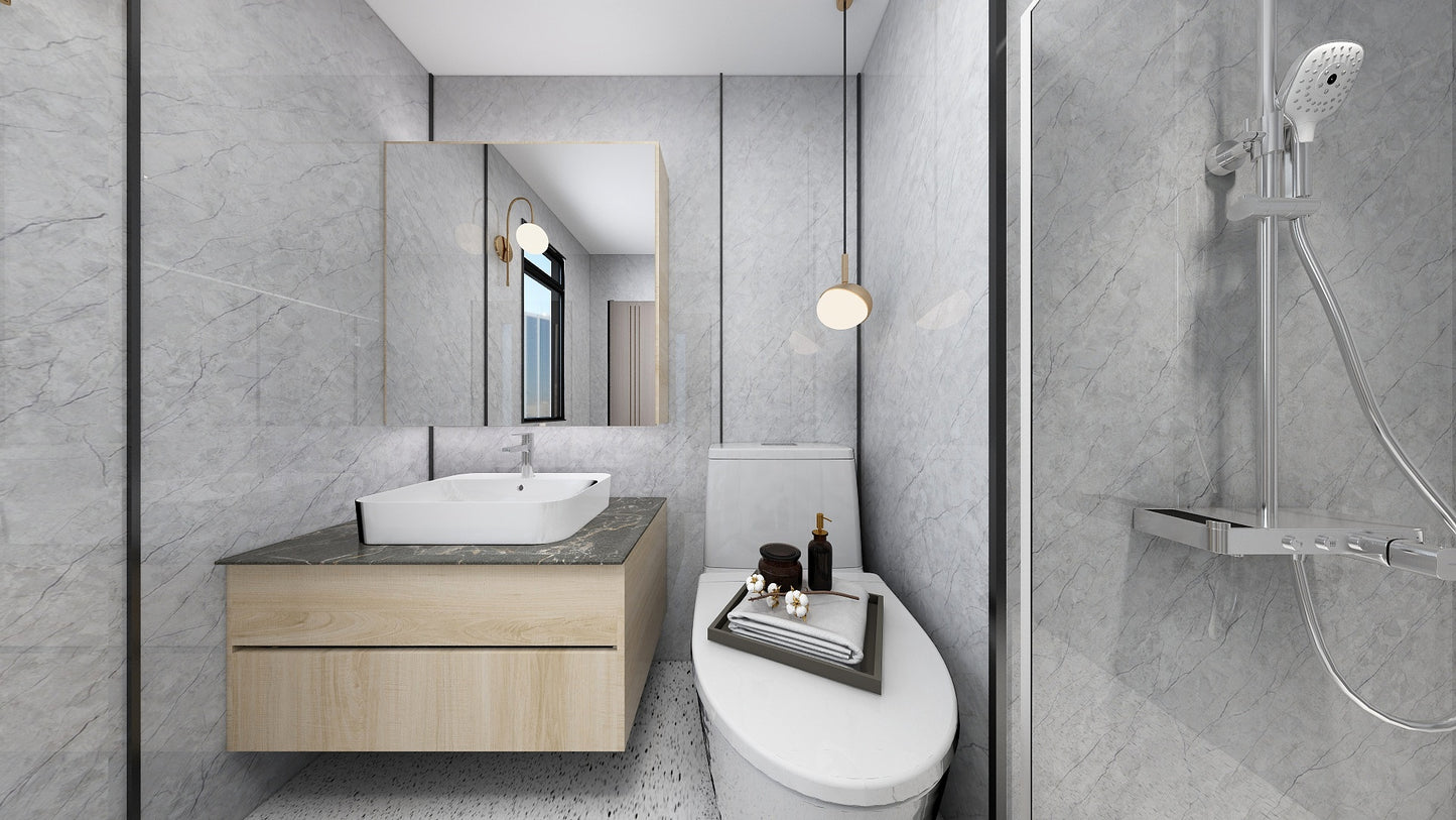 TW8110 Mount Grey | Waterproof Vanity Set
