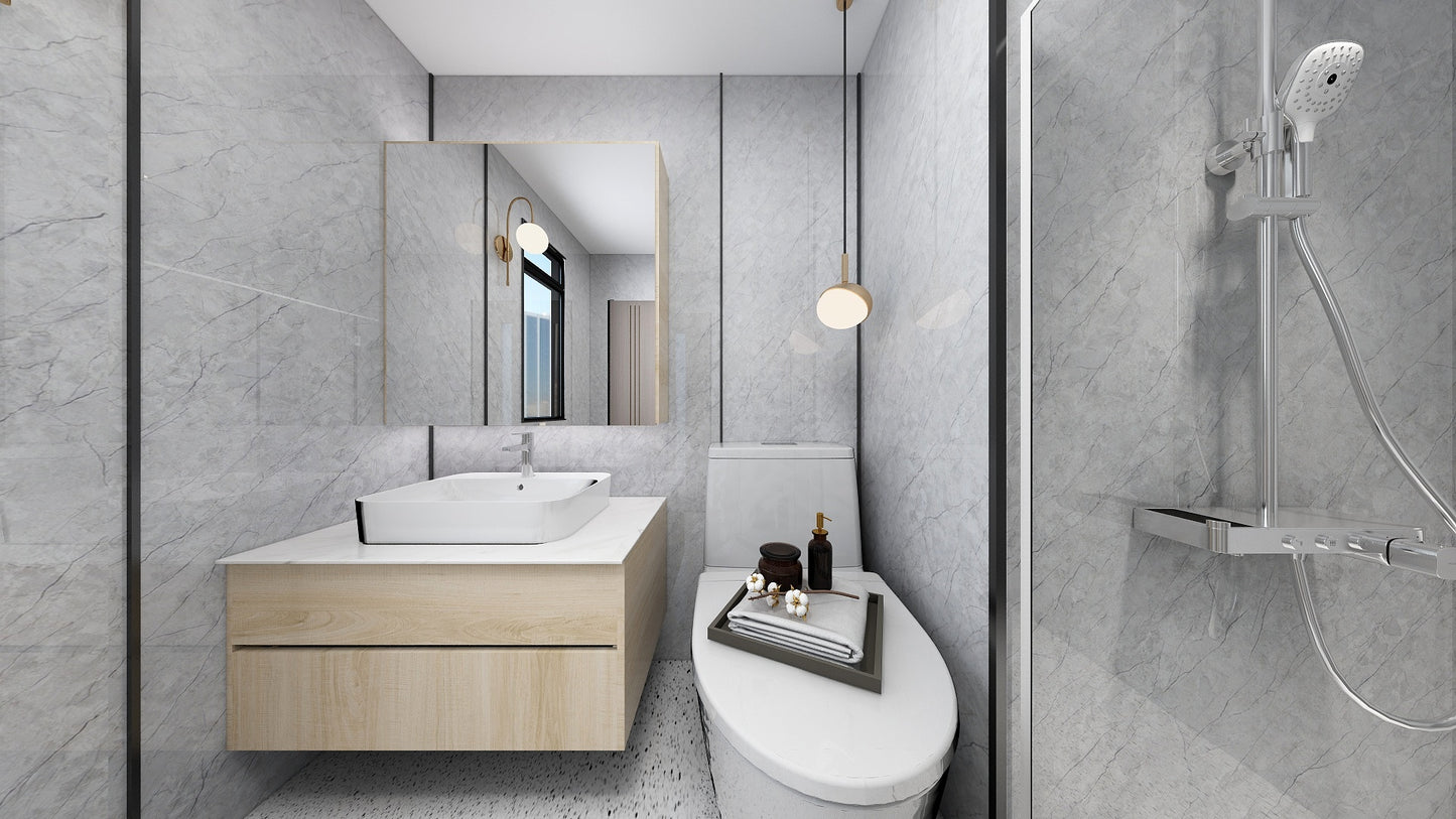 TW8110 Mount Grey | Waterproof Vanity Set