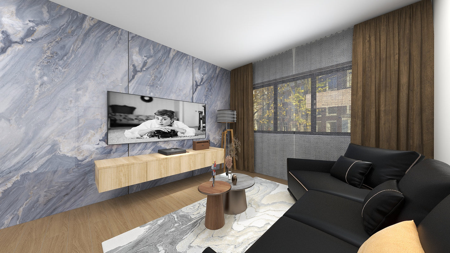 TW5070 Azure | Waterproof TV Console Set