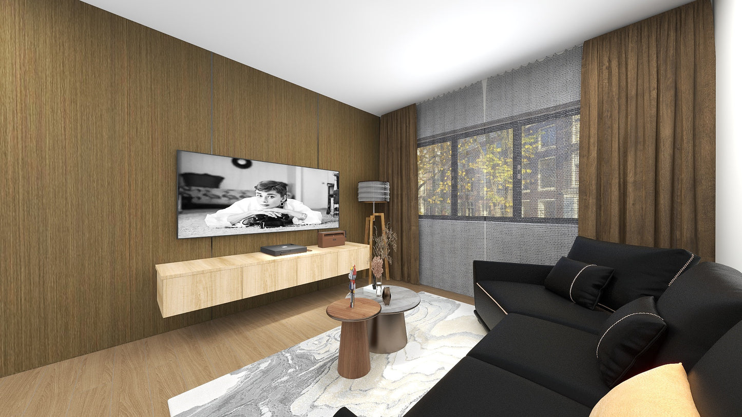 TW1020 Cherry | Waterproof TV Console Set