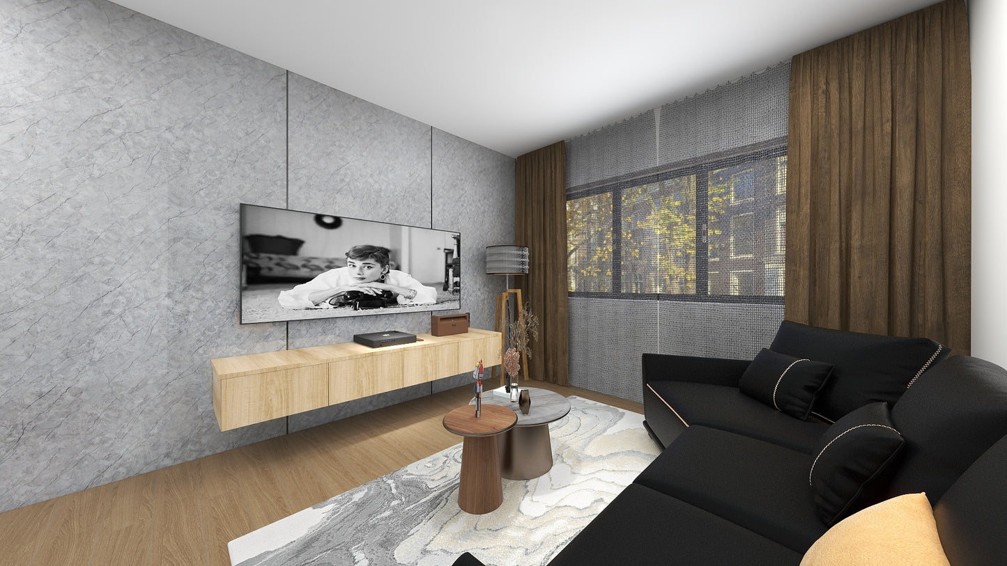 TW8110 Mount Grey | Waterproof TV Console Set