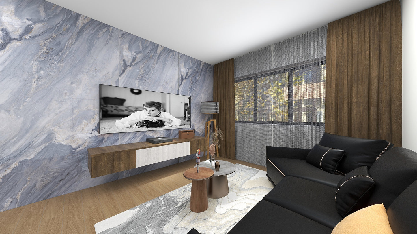 TW5070 Azure | Waterproof TV Console Set