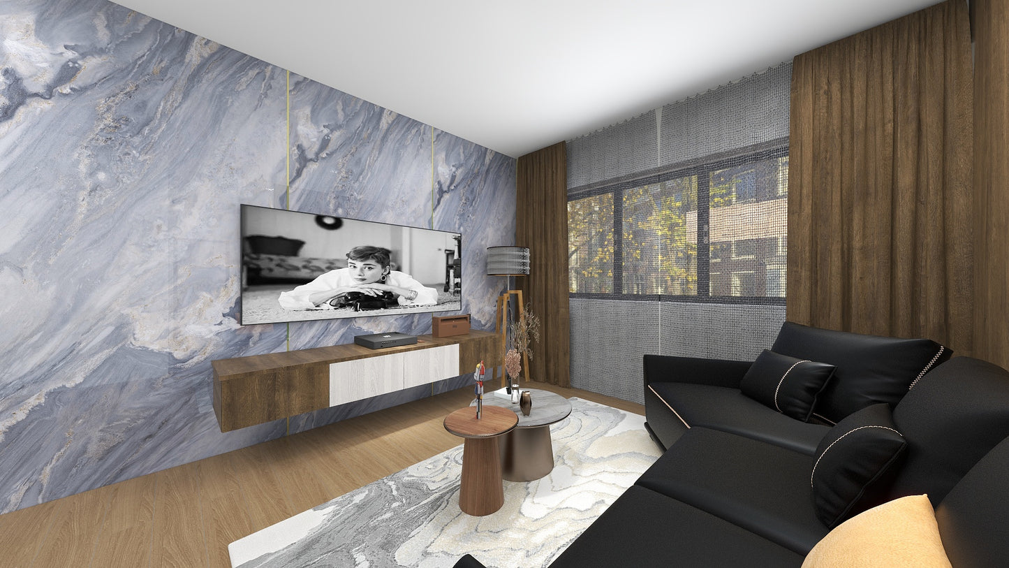 TW5070 Azure | Waterproof TV Console Set