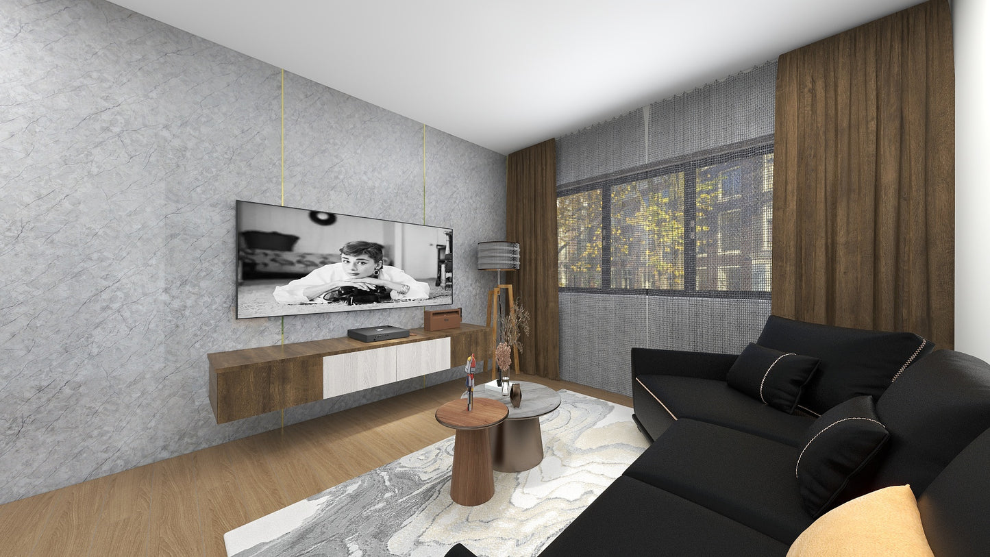 TW8110 Mount Grey | Waterproof TV Console Set