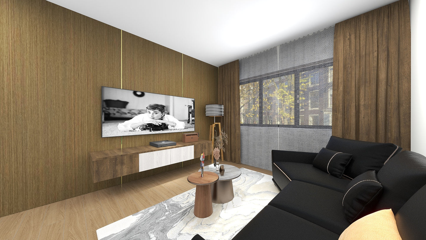 TW1020 Cherry | Waterproof TV Console Set