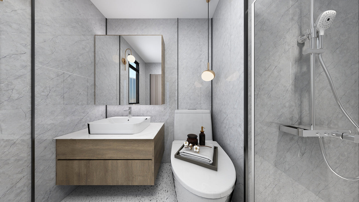 TW8110 Mount Grey | Waterproof Vanity Set