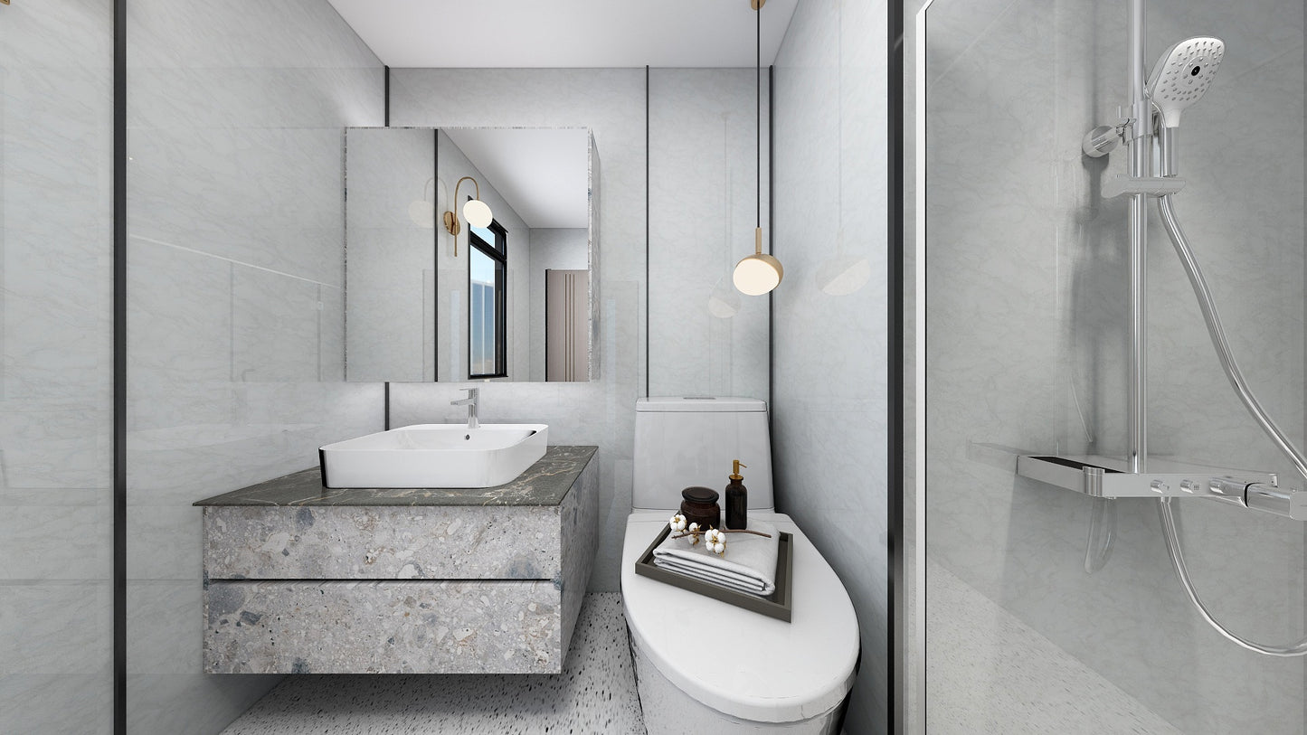 TW8120 White Peaks | Waterproof Vanity Set