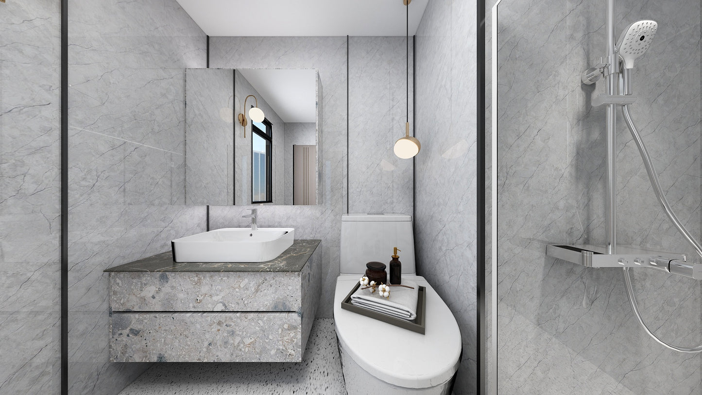 TW8110 Mount Grey | Waterproof Vanity Set