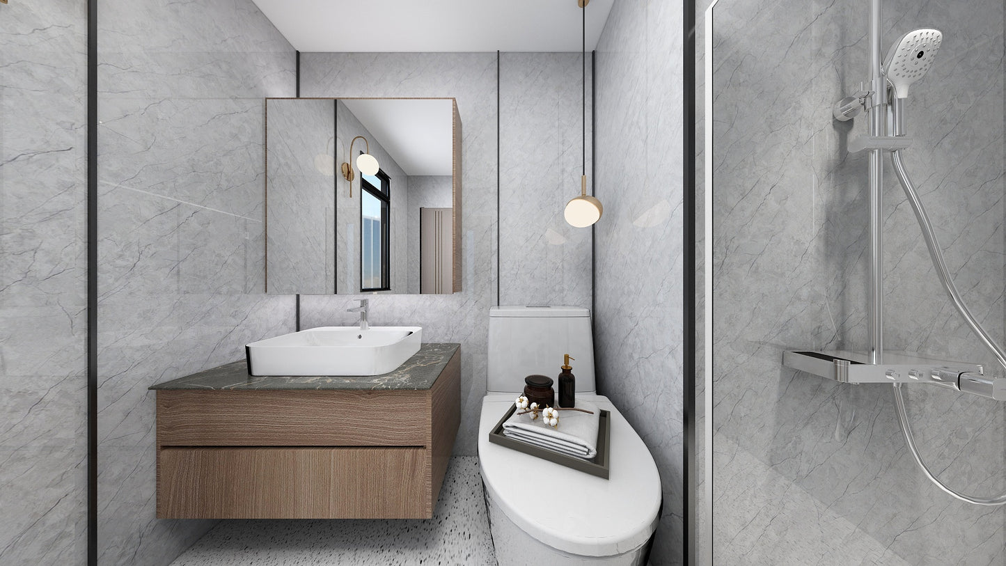 TW8110 Mount Grey | Waterproof Vanity Set