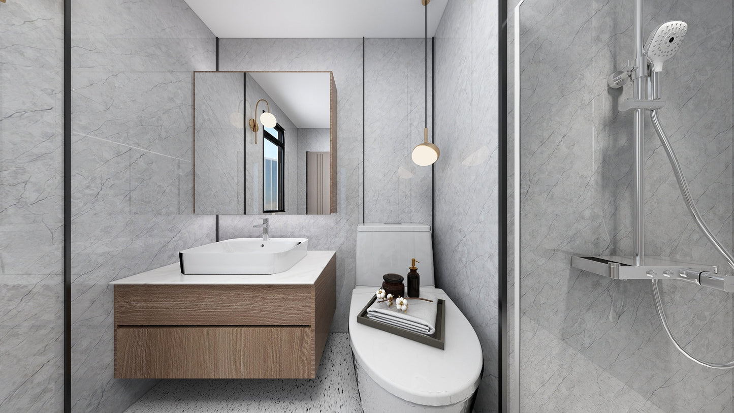 TW8110 Mount Grey | Waterproof Vanity Set