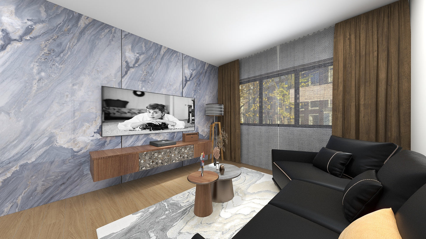 TW5070 Azure | Waterproof TV Console Set
