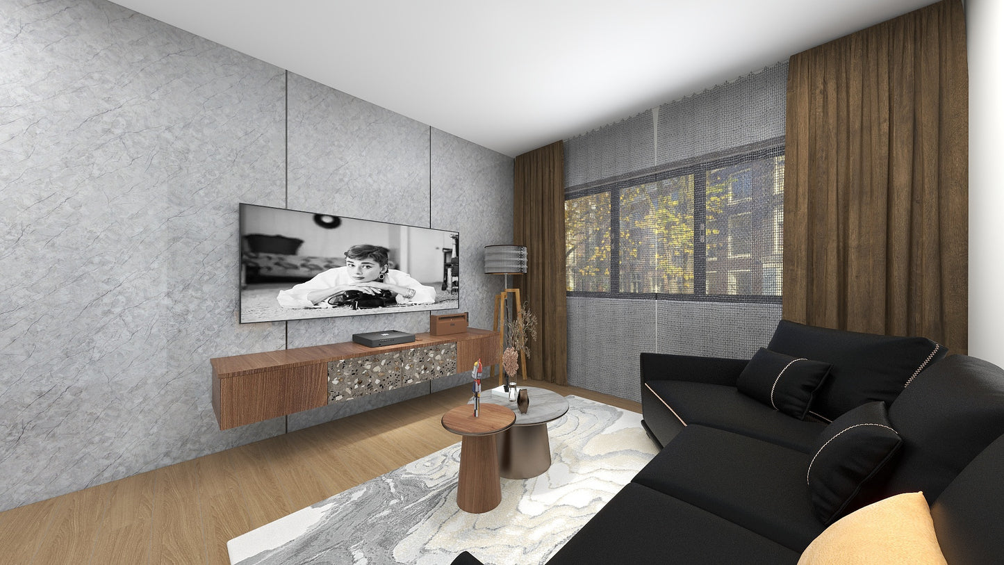 TW8110 Mount Grey | Waterproof TV Console Set