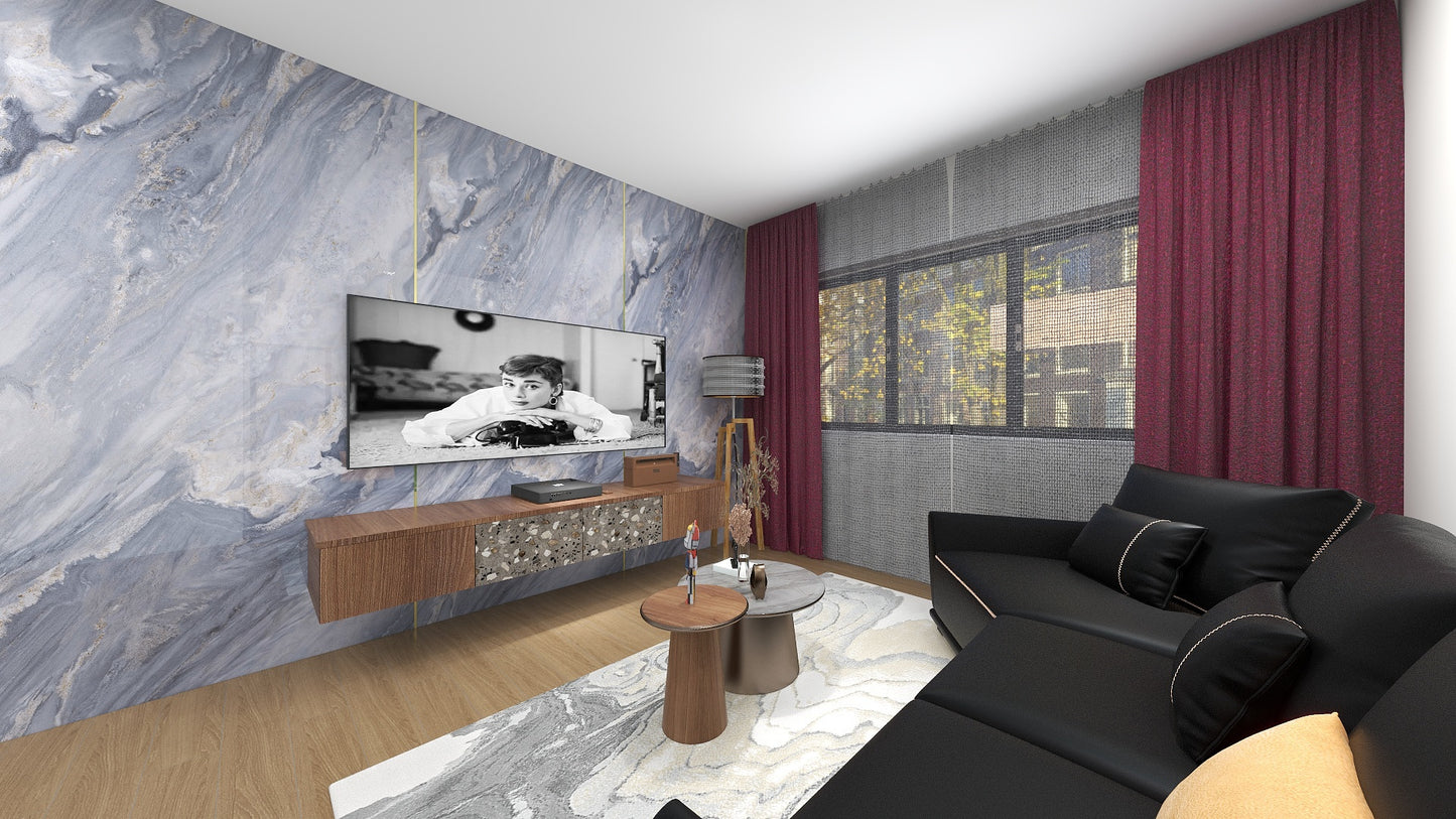TW5070 Azure | Waterproof TV Console Set