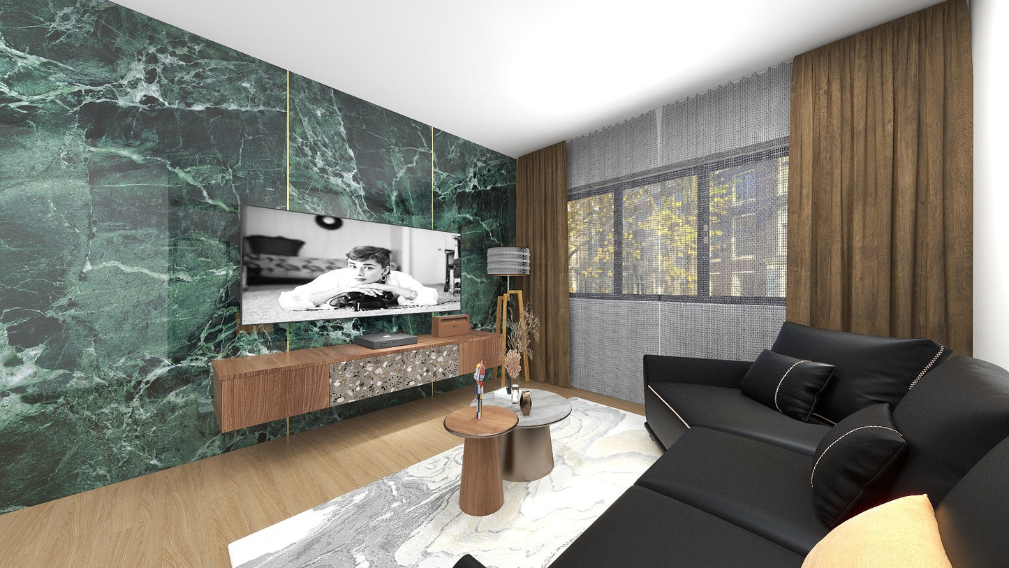 TW5030 Verde Alpi | Waterproof TV Console Set
