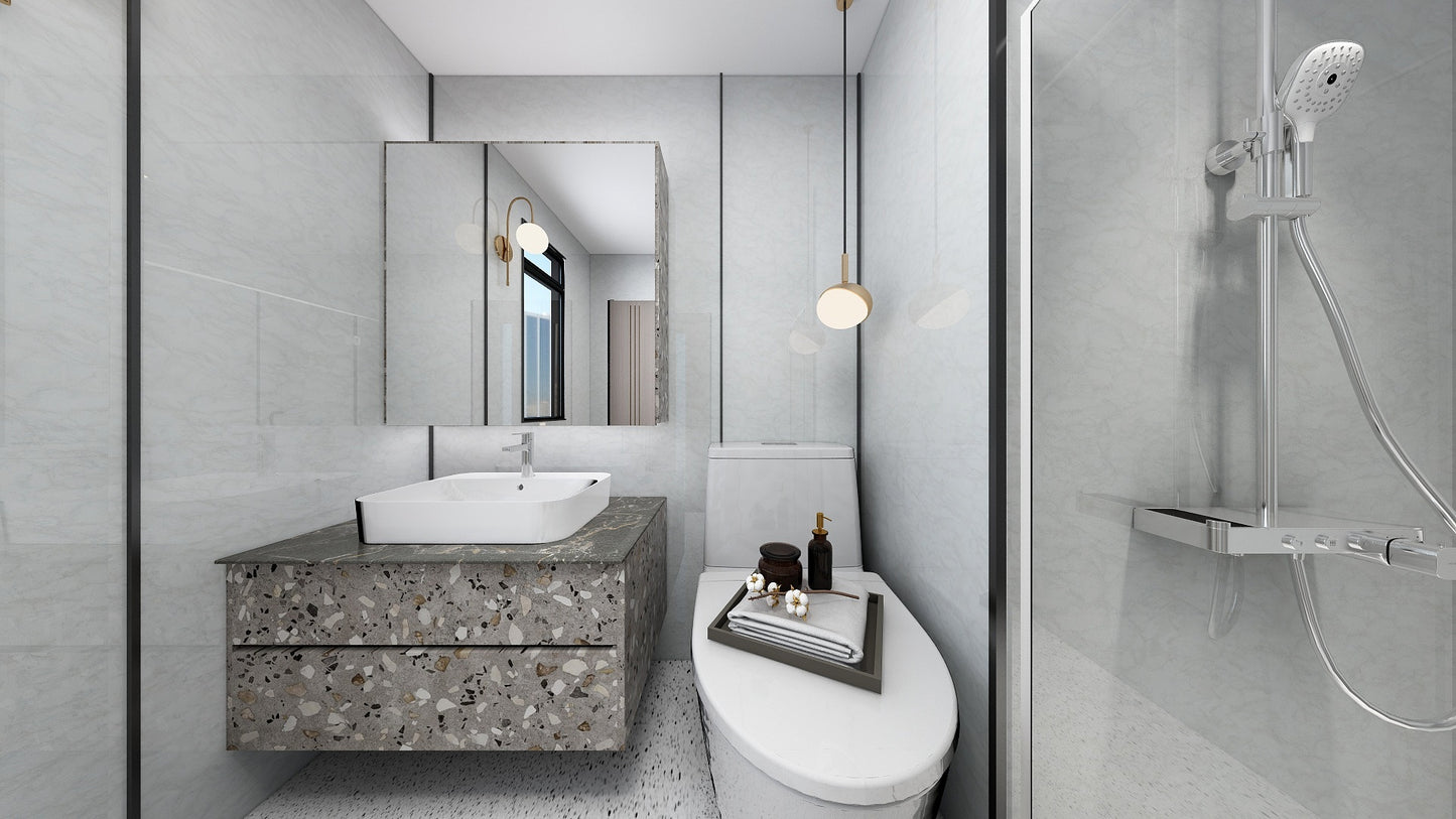 TW8120 White Peaks | Waterproof Vanity Set