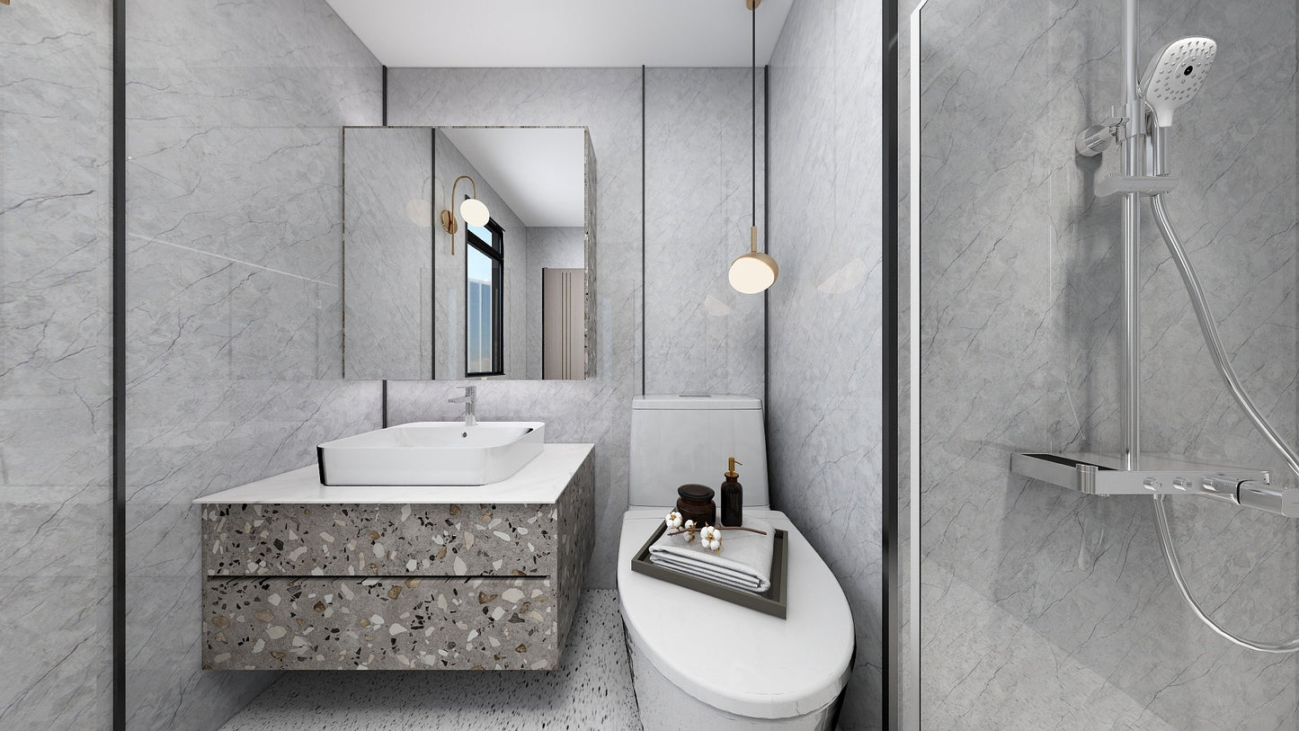 TW8110 Mount Grey | Waterproof Vanity Set