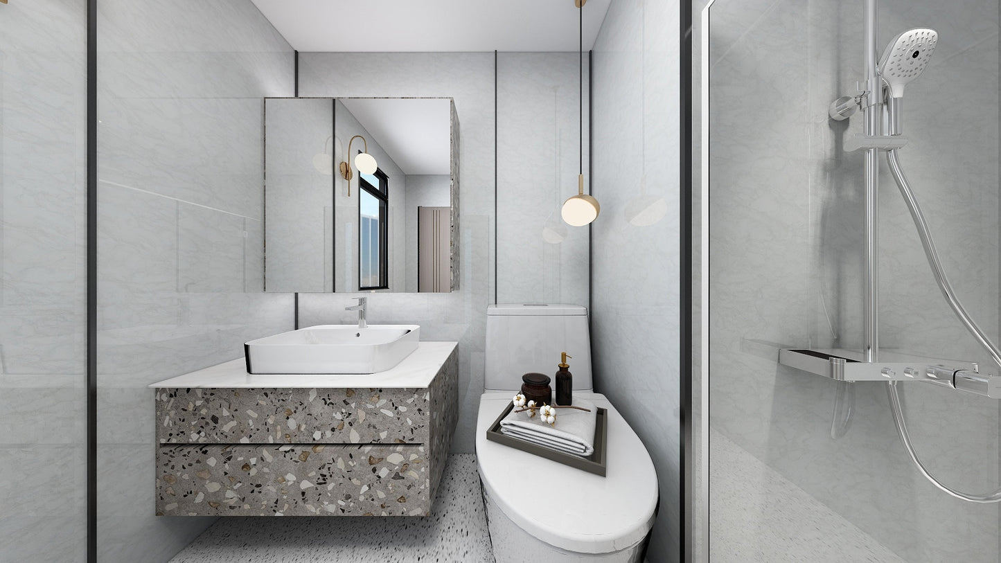 TW8120 White Peaks | Waterproof Vanity Set
