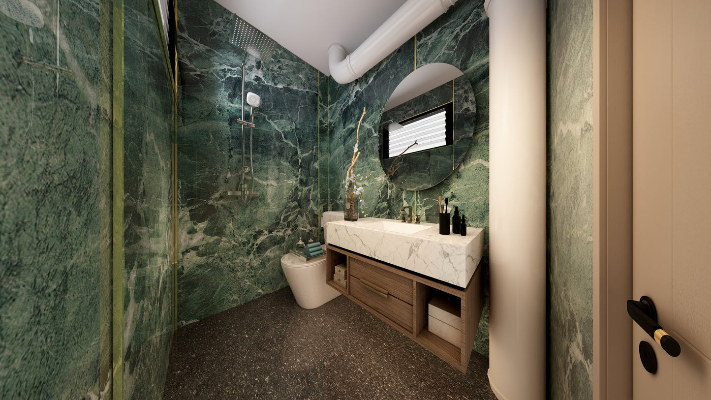 TW5030 Verdi Alpi | Resale HDB Bathroom Makeover
