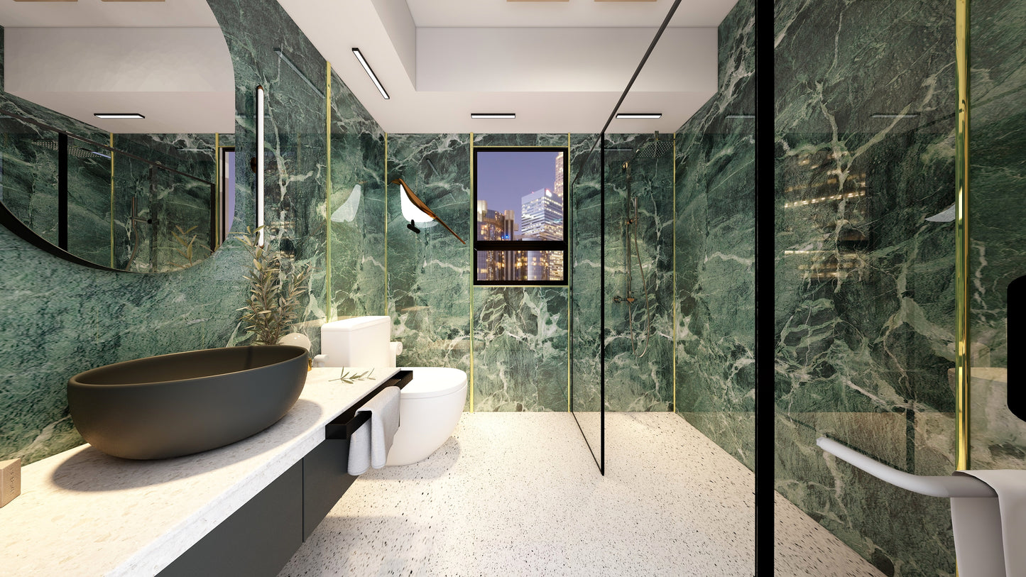 TW5030 Verdi Alpi | HDB BTO Bathroom Makeover