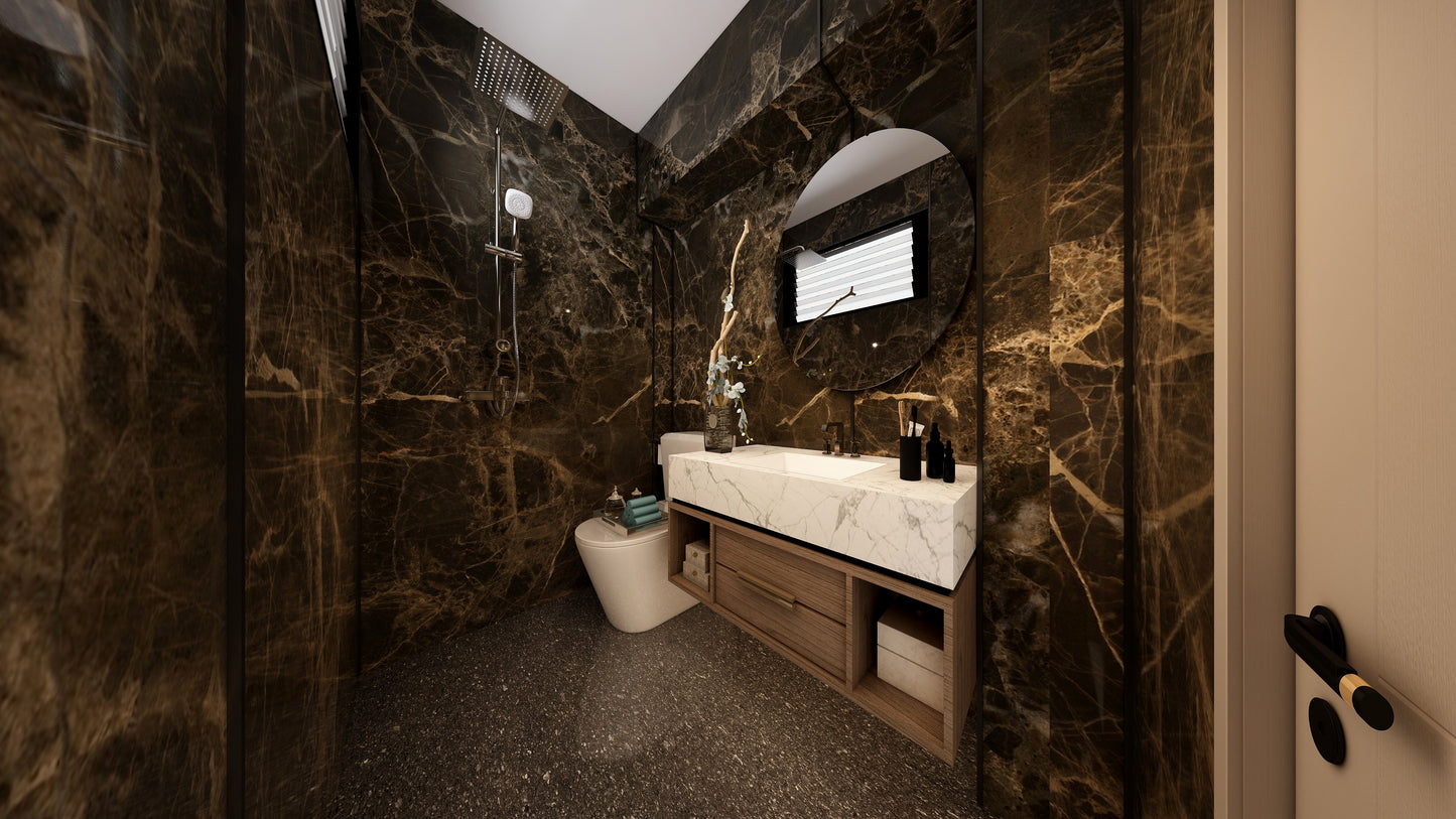 TW5040 Emperador | Resale HDB Bathroom Makeover