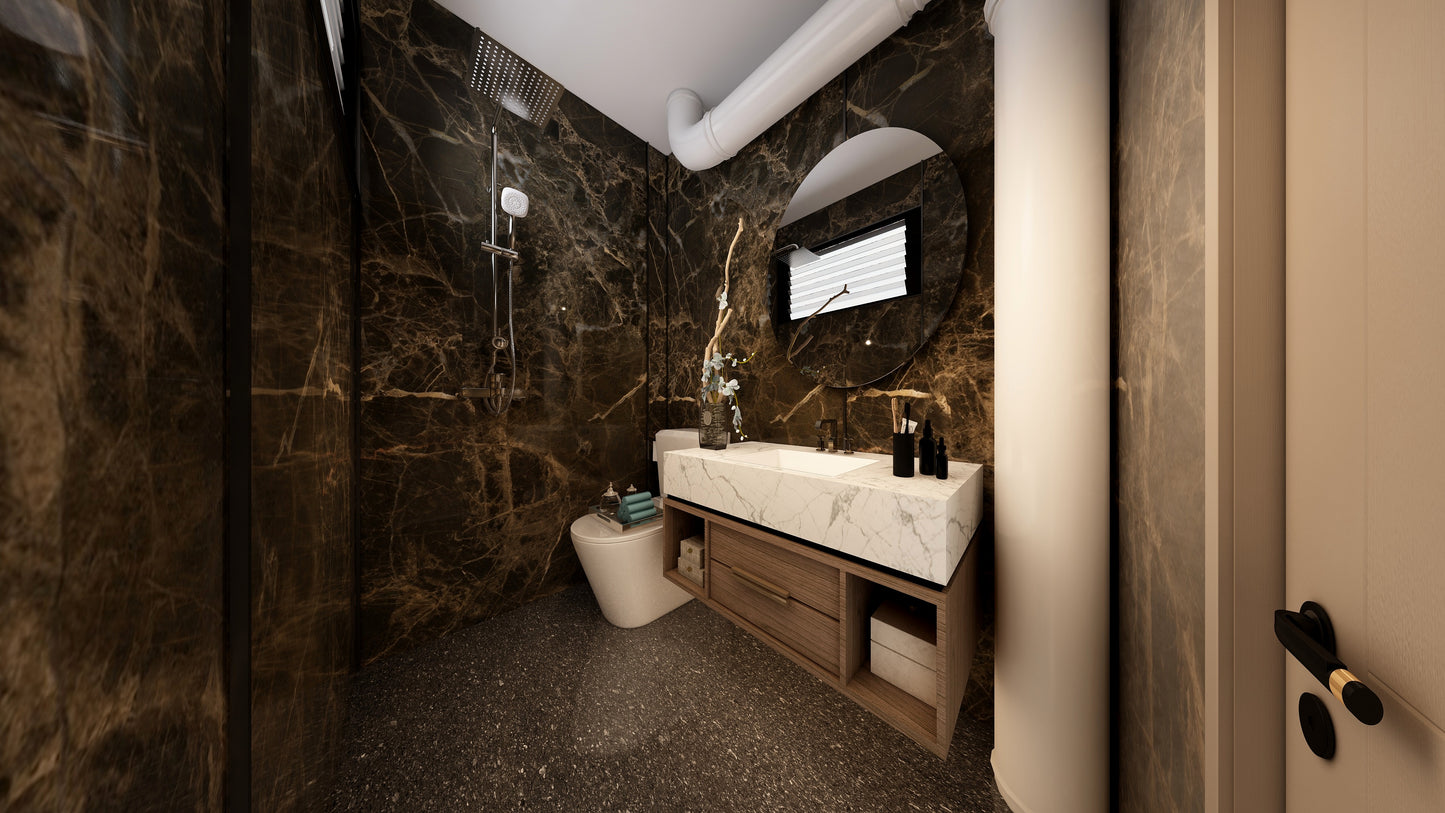 TW5040 Emperador | Resale HDB Bathroom Makeover