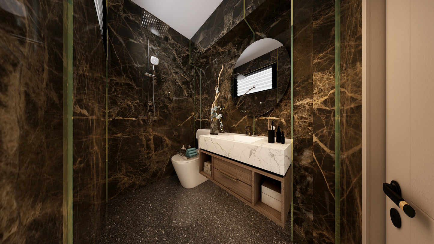 TW5040 Emperador | Resale HDB Bathroom Makeover