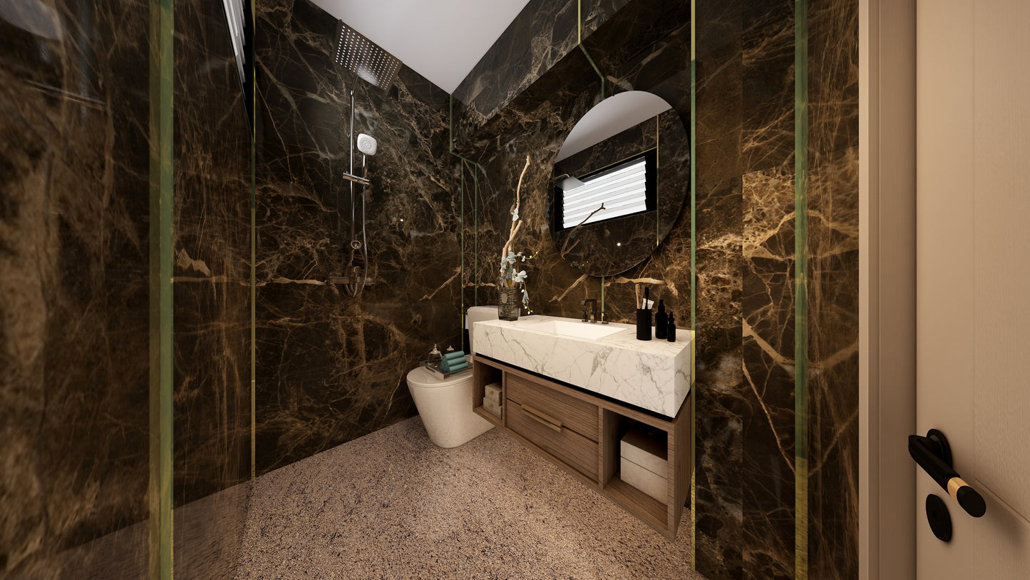 TW5040 Emperador | Resale HDB Bathroom Makeover
