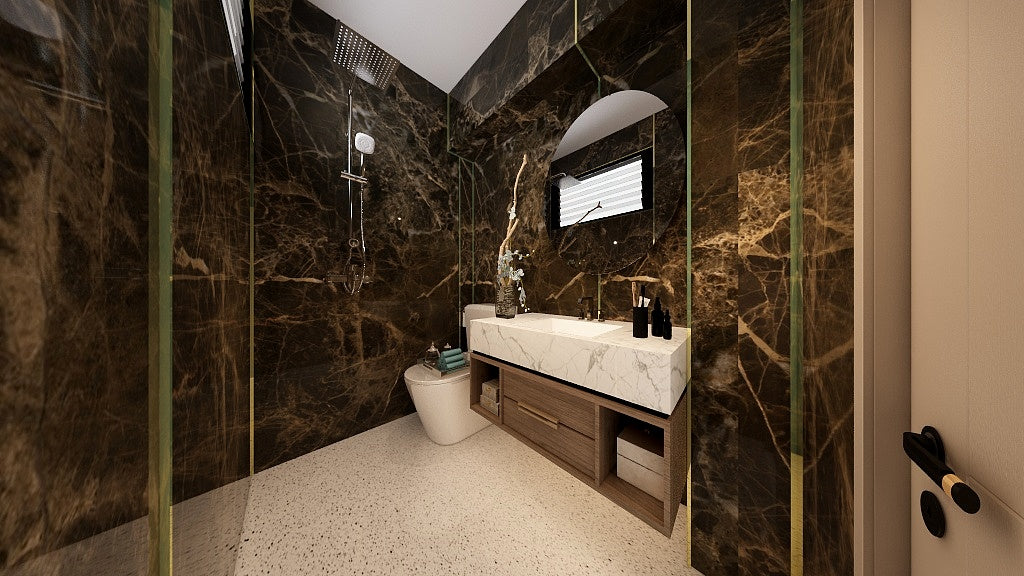 TW5040 Emperador | Resale HDB Bathroom Makeover