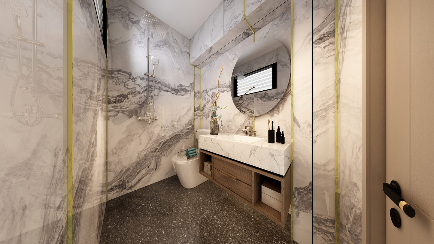 TW5060 Glacier | Resale HDB Bathroom Makeover