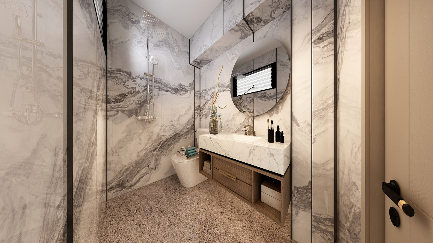 TW5060 Glacier | Resale HDB Bathroom Makeover