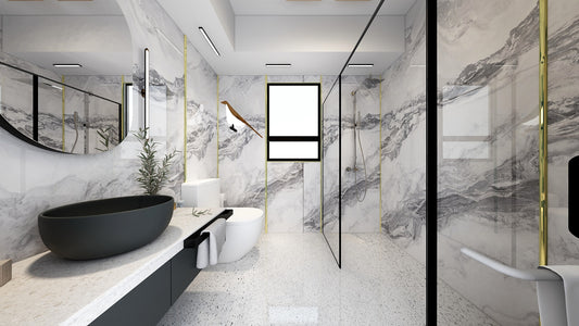 TW5060 Glacier | HDB BTO Bathroom Makeover