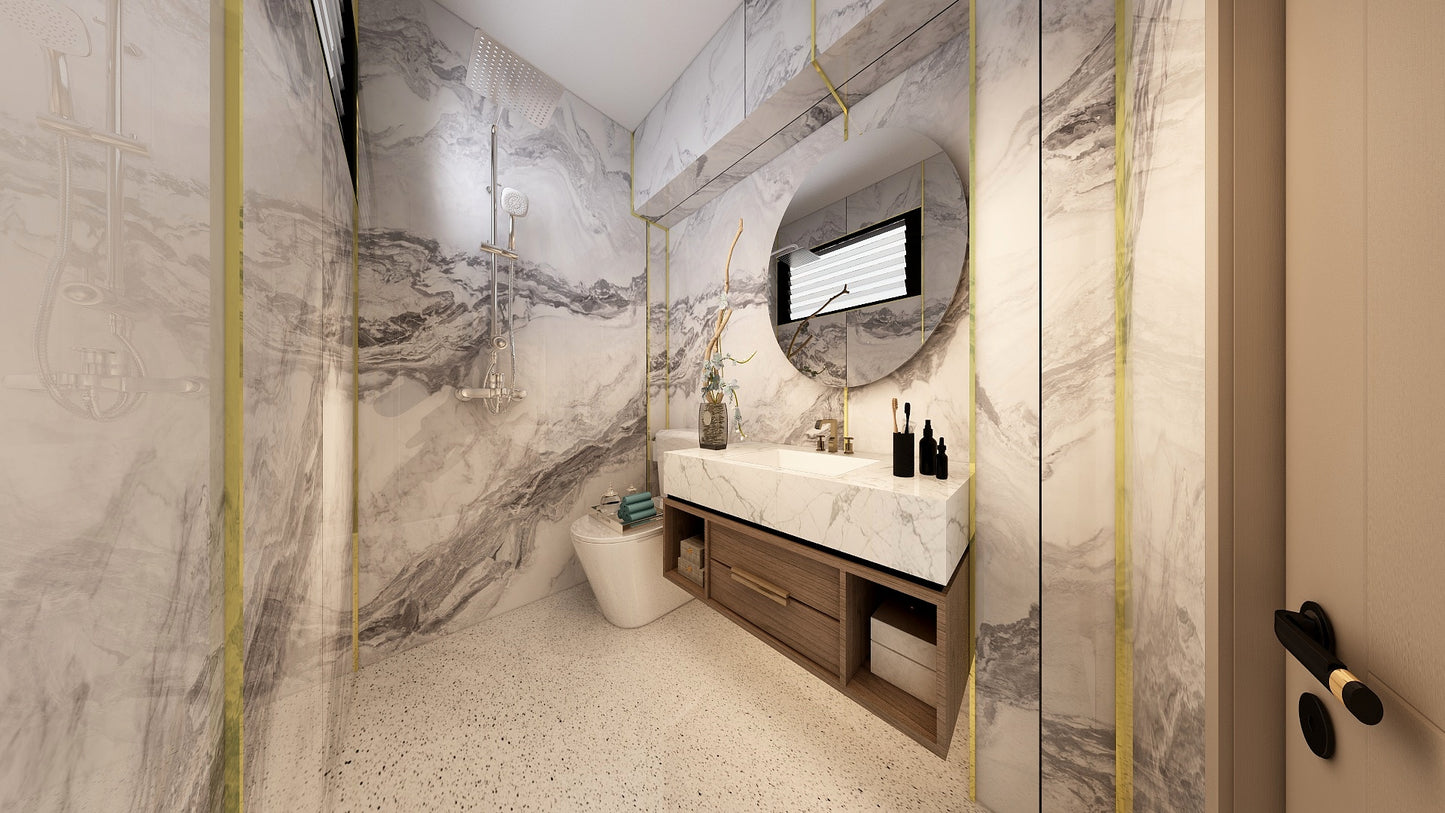 TW5060 Glacier | Resale HDB Bathroom Makeover