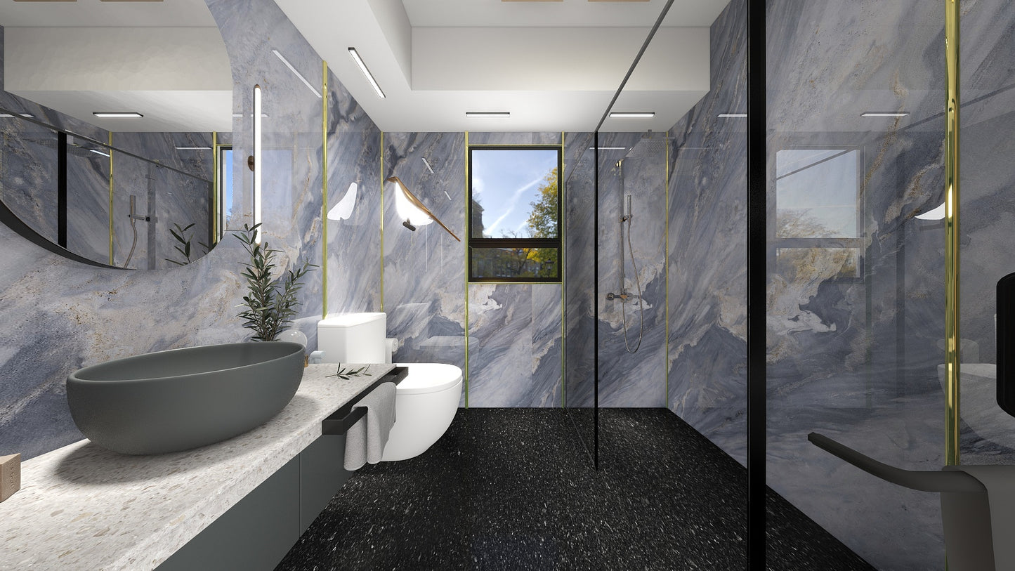 TW5070 Azure | HDB BTO Bathroom Makeover