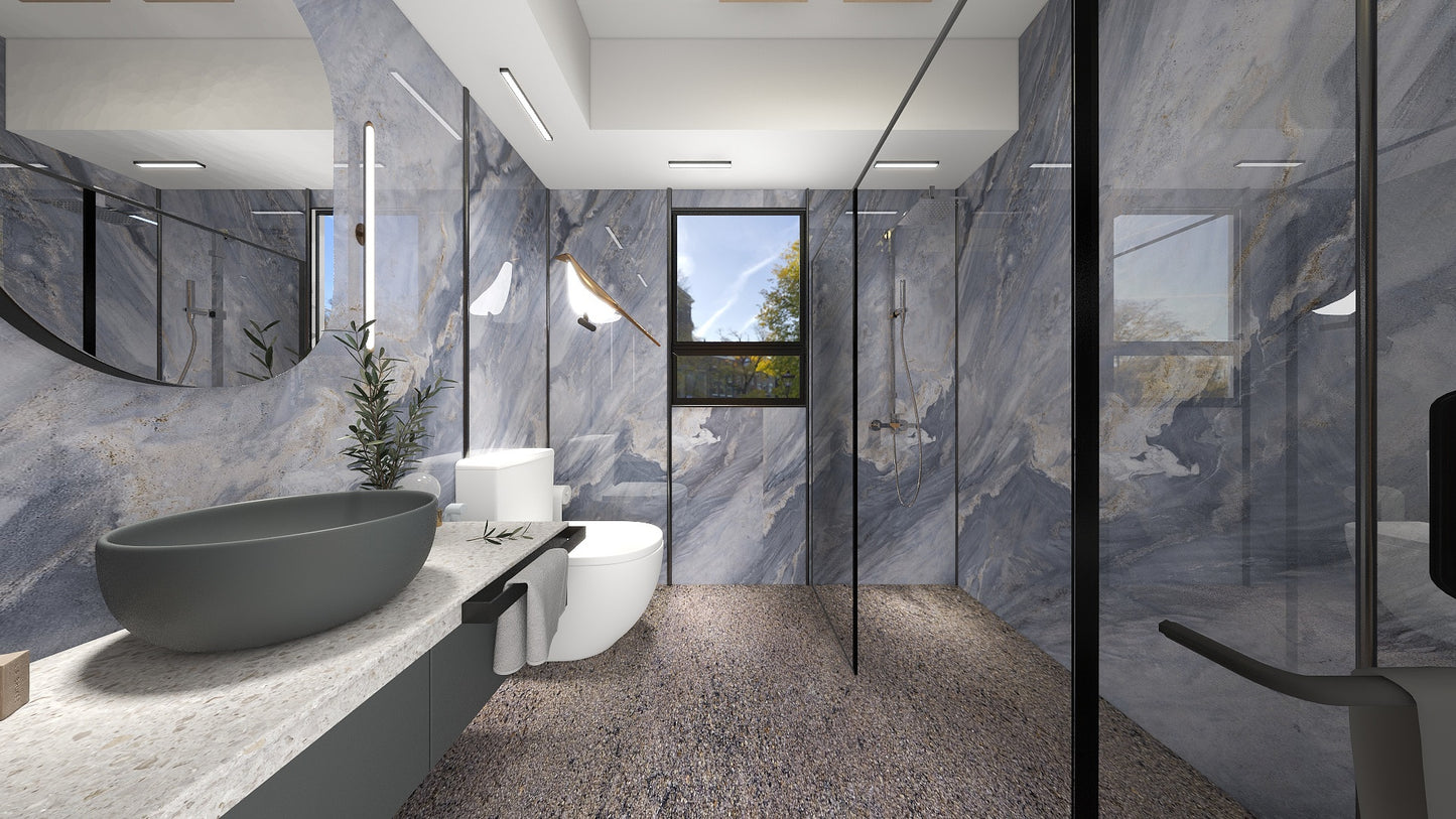 TW5070 Azure | HDB BTO Bathroom Makeover